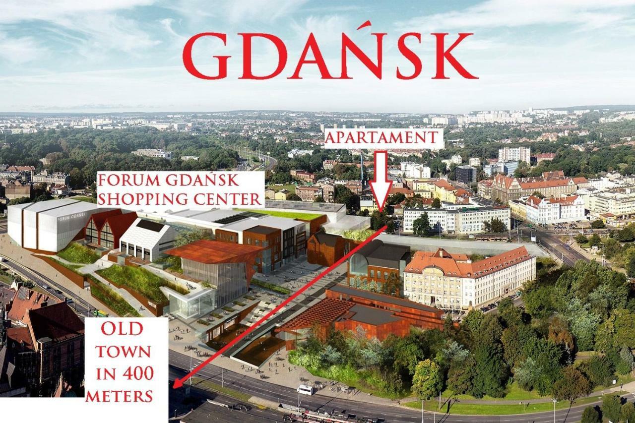 Berg Apartament Red Obok Starego Miasta Gdansk Luaran gambar