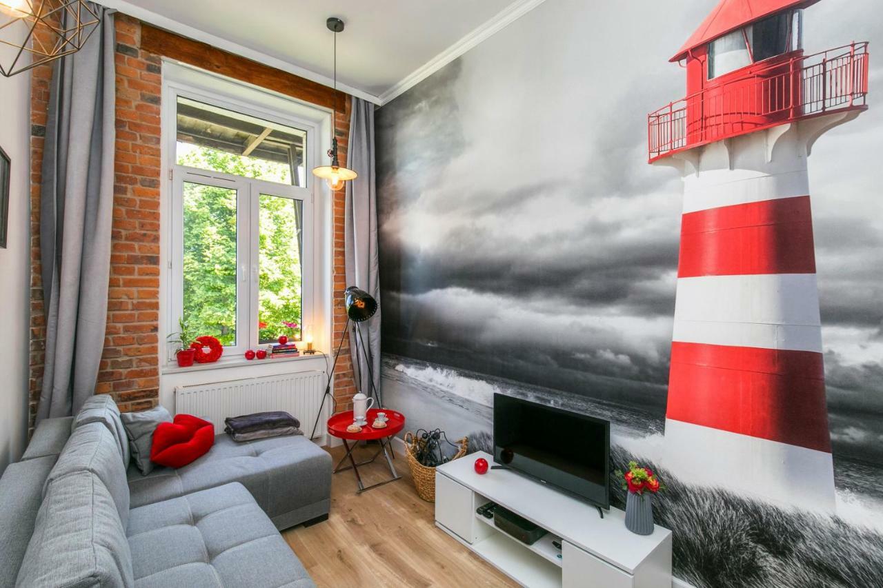 Berg Apartament Red Obok Starego Miasta Gdansk Luaran gambar